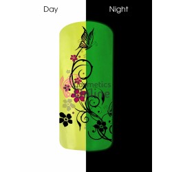 Pudra pigment fosforescent galben pentru gel UV, Nded  3 gr, art. 8586